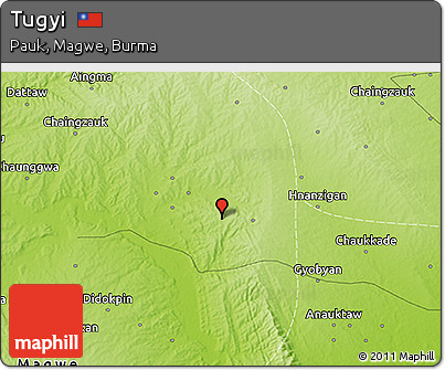 Physical 3D Map of Tugyi