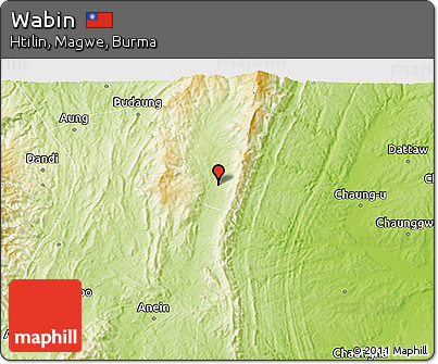 Physical 3D Map of Wabin
