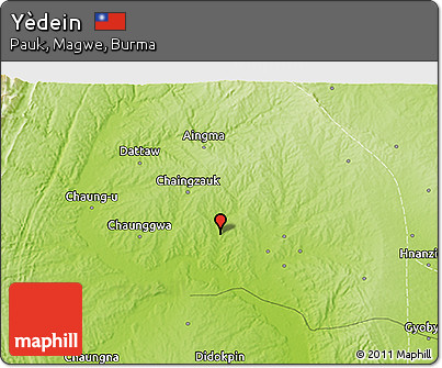 Physical 3D Map of Yèdein