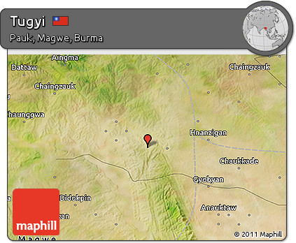 Satellite 3D Map of Tugyi
