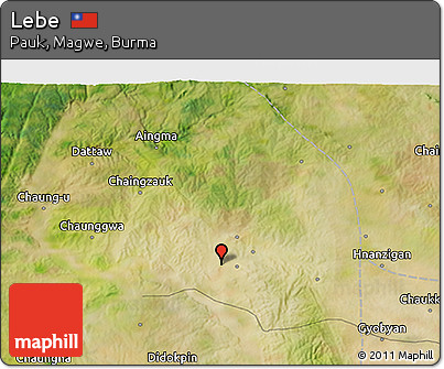 Satellite 3D Map of Lebe
