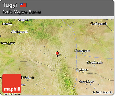 Satellite 3D Map of Tugyi