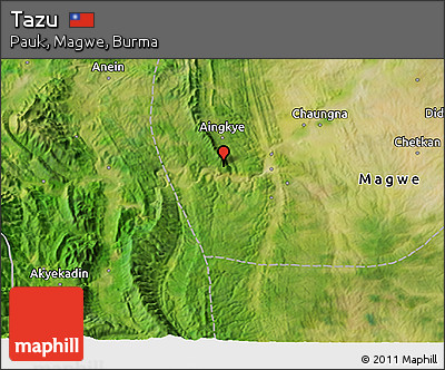 Satellite 3D Map of Tazu
