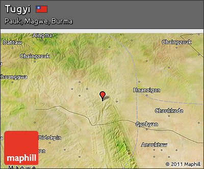 Satellite 3D Map of Tugyi