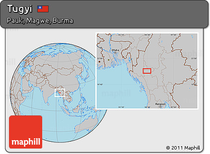 Gray Location Map of Tugyi