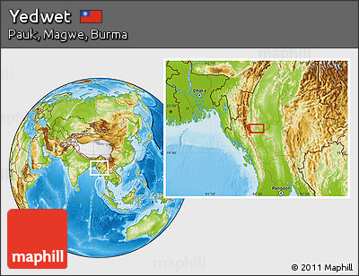 Physical Location Map of Yedwet