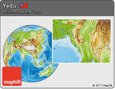Physical Location Map of Yèdu