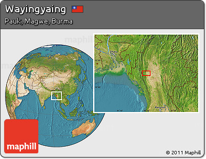 Satellite Location Map of Wayingyaing
