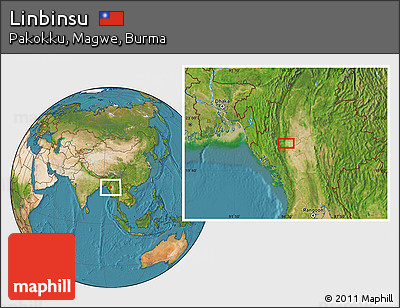 Satellite Location Map of Linbinsu