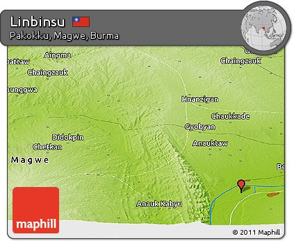 Physical Panoramic Map of Linbinsu