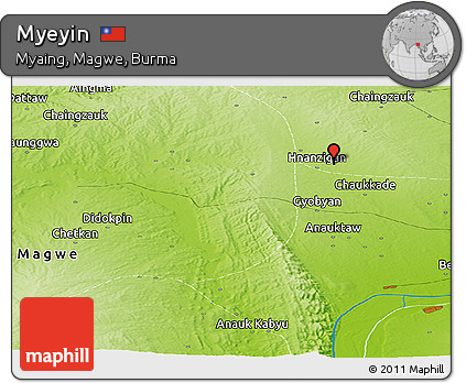 Physical Panoramic Map of Myeyin