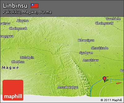 Physical Panoramic Map of Linbinsu
