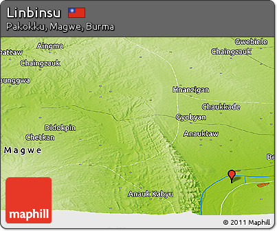 Physical Panoramic Map of Linbinsu