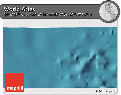 Satellite 3D Map of the Area around 21° 23' 18" N, 94° 16' 30" W