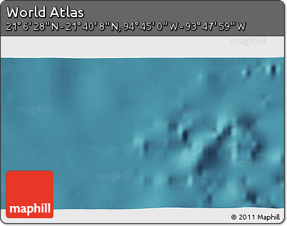 Satellite 3D Map of the Area around 21° 23' 18" N, 94° 16' 30" W