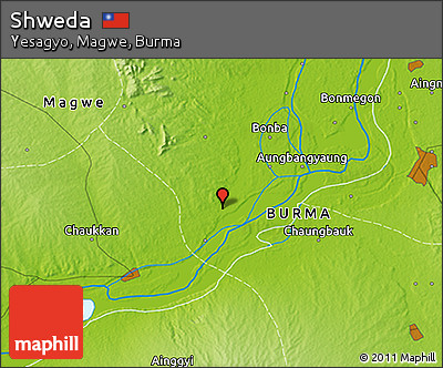 Physical 3D Map of Shweda