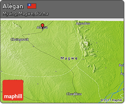 Physical 3D Map of Alègan
