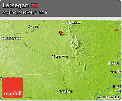 Physical 3D Map of Letsegan