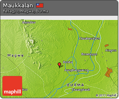 Physical 3D Map of Maukkalan
