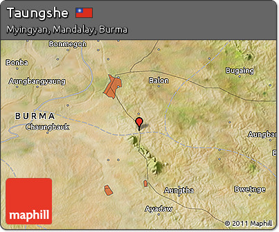 Satellite 3D Map of Taungshe