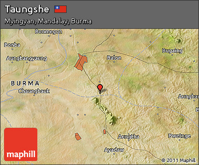 Satellite 3D Map of Taungshe
