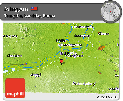 Physical Panoramic Map of Mingyun