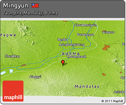 Physical Panoramic Map of Mingyun