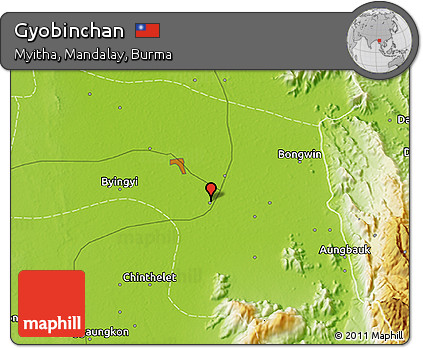 Physical 3D Map of Gyobinchan