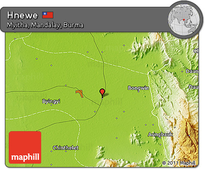 Physical 3D Map of Hnewe