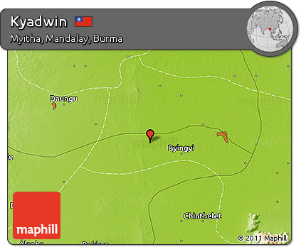 Physical 3D Map of Kyadwin
