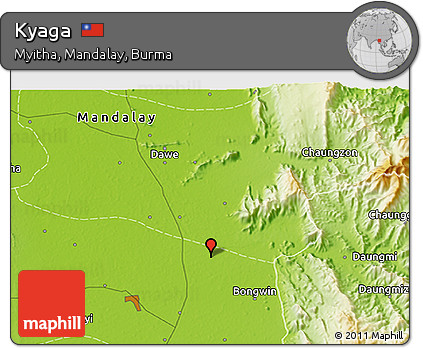 Physical 3D Map of Kyaga