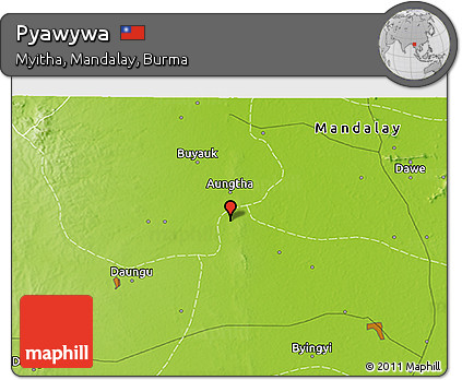 Physical 3D Map of Pyawywa