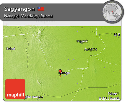 Physical 3D Map of Sagyangon