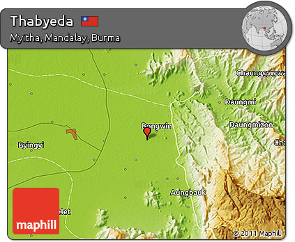 Physical 3D Map of Thabyeda