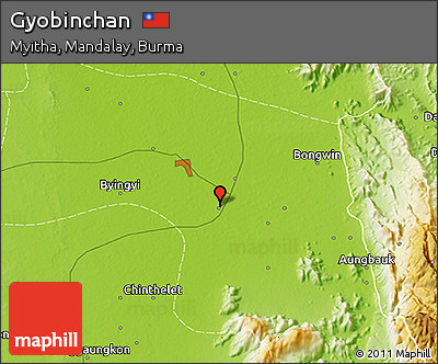 Physical 3D Map of Gyobinchan