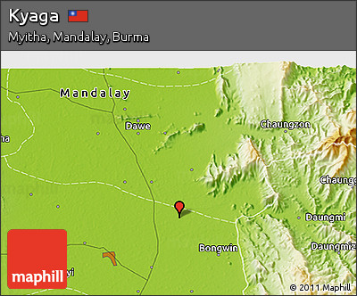 Physical 3D Map of Kyaga