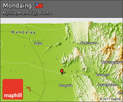 Physical 3D Map of Mondaing
