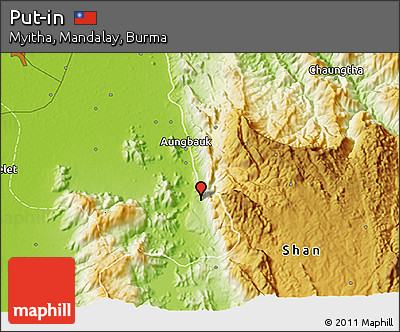 Physical 3D Map of Put-in