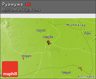 Physical 3D Map of Pyawywa