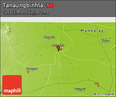 Physical 3D Map of Tanaungbinhla