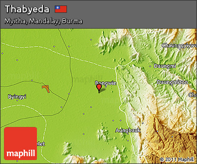 Physical 3D Map of Thabyeda
