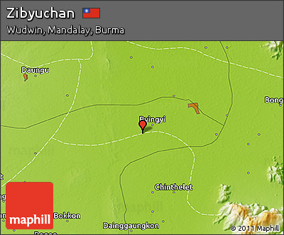 Physical 3D Map of Zibyuchan