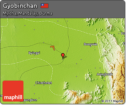 Physical 3D Map of Gyobinchan
