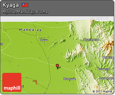 Physical 3D Map of Kyaga