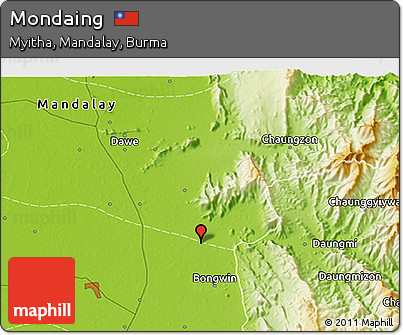 Physical 3D Map of Mondaing