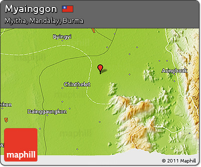Physical 3D Map of Myainggon