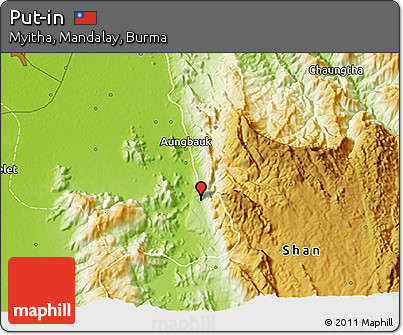 Physical 3D Map of Put-in