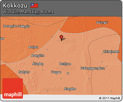Political 3D Map of Kokkozu