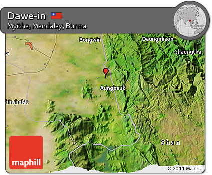 Satellite 3D Map of Dawe-in