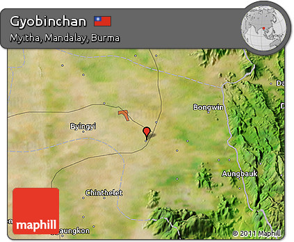 Satellite 3D Map of Gyobinchan